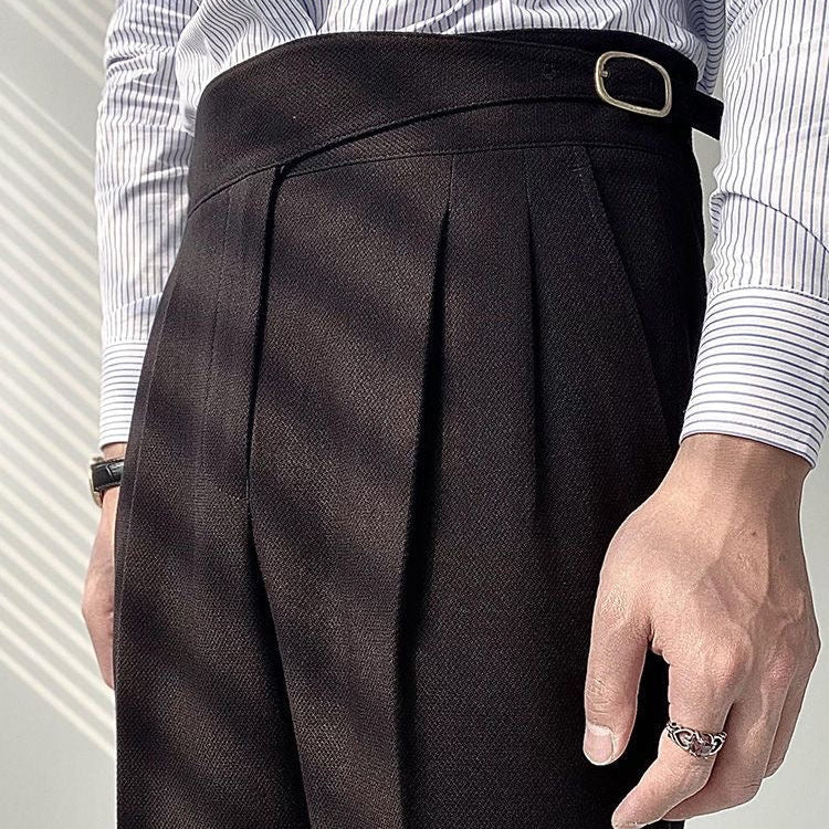 Men's High-Waisted Gurkha Trousers