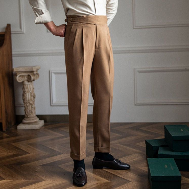 Men's High-Waisted Gurkha Trousers