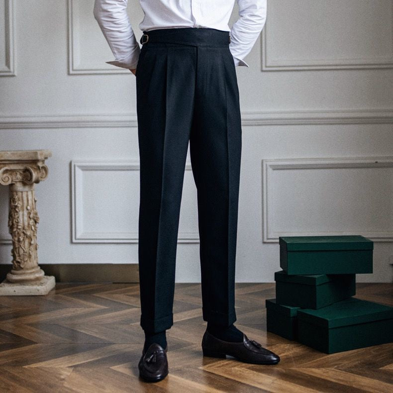 Men's High-Waisted Gurkha Trousers
