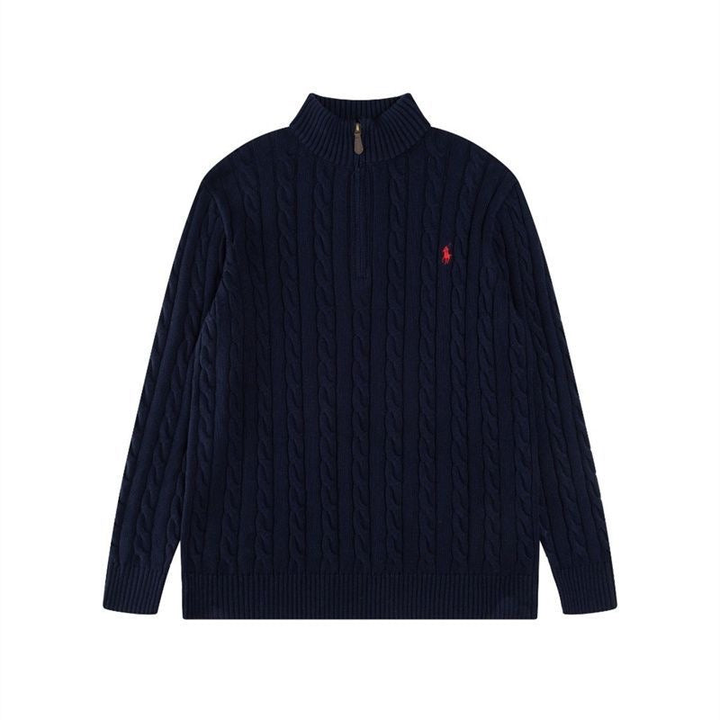 Men's Classic Cable Knit Quarter-Zip Sweater